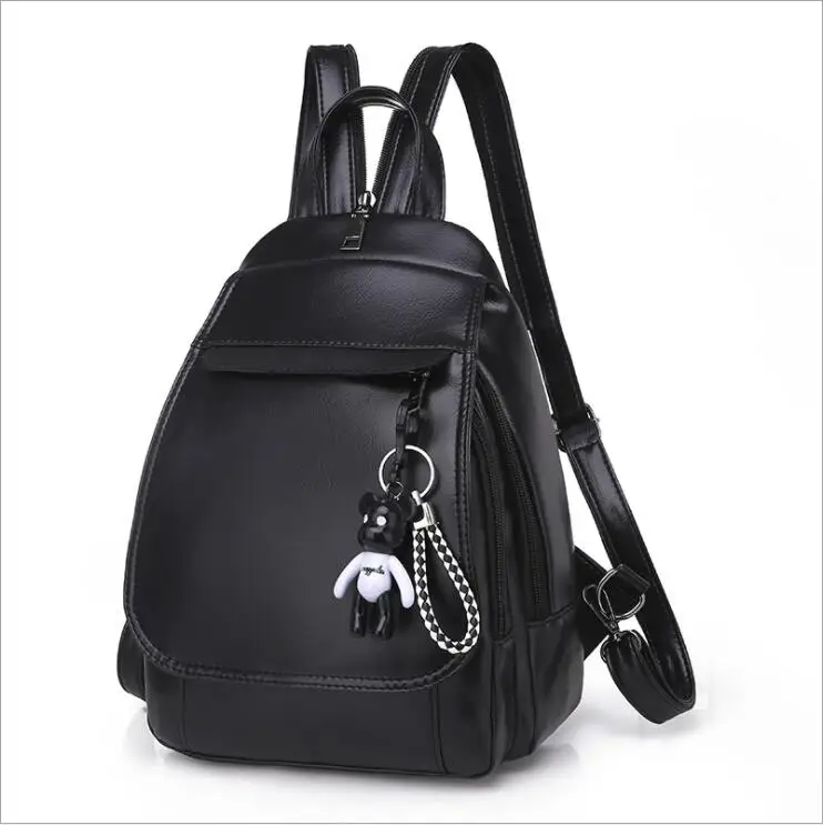 soft leather lady handbag backpack small size girls PU leather daily backpack korean style fashion backpack hot sale