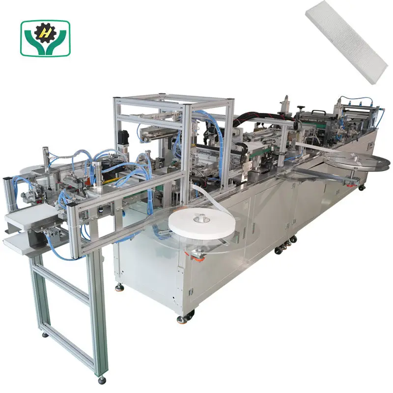 Full Automatic Air Conditioner Filter Panel Air Pleat Filter Making Machine Cabin Filtration Machine