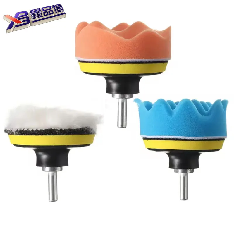 11 / set 3-inch buffering pad kits buffer drill adapters for automotive polishing