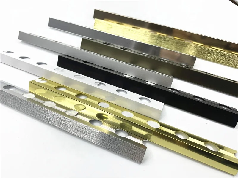 Hot Sale Gray Aluminium Tile Trim Tile Edge Trim Straight L shape