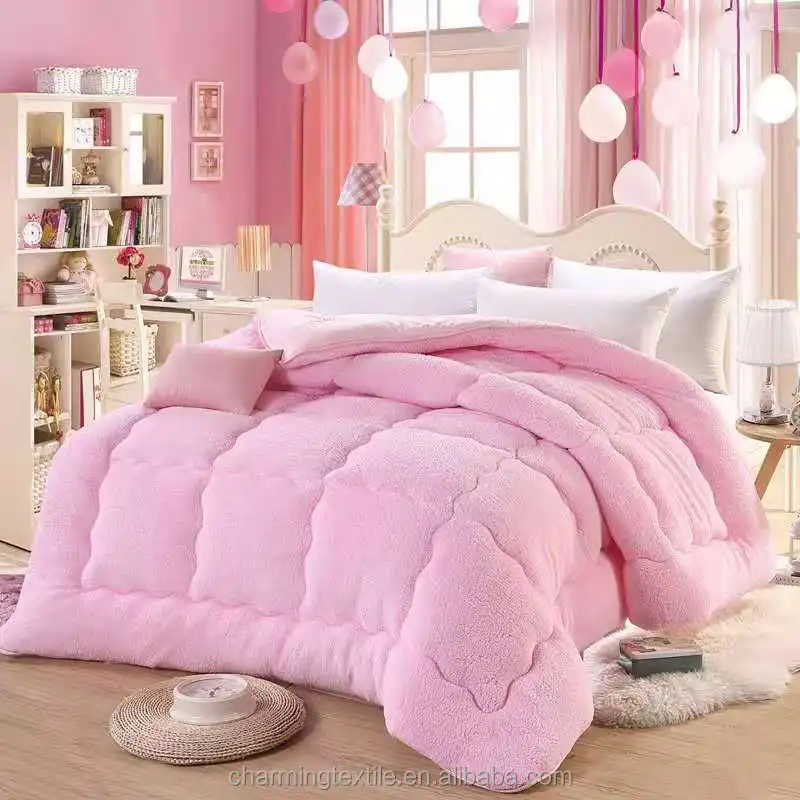 Winter quilt  polyester comforter velvet silk quilt for home bed sleeping