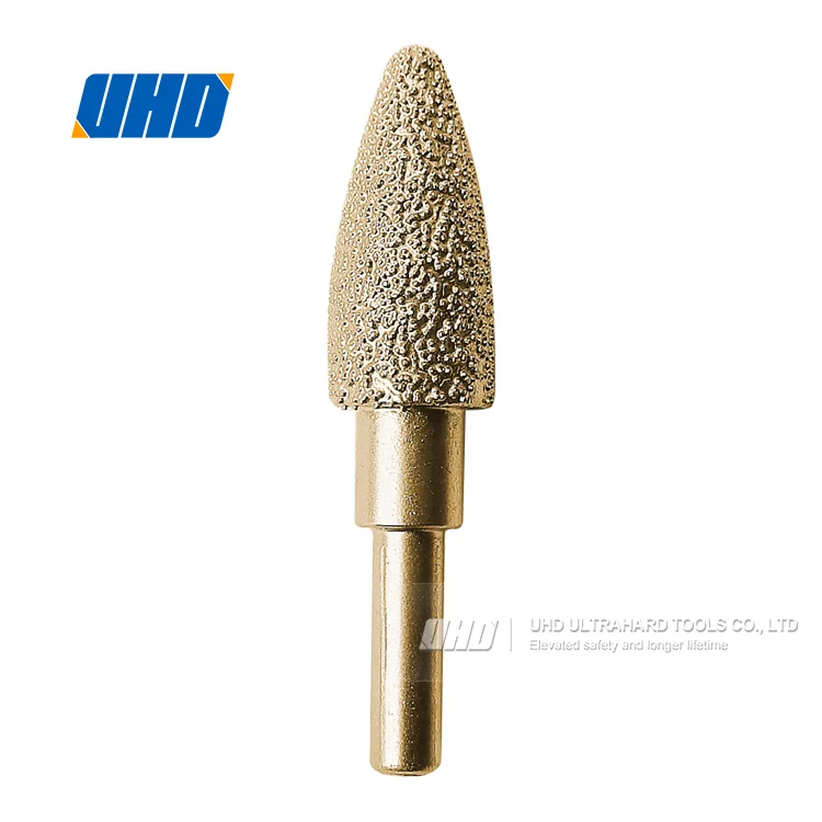 Vacuum brazed diamond grinding bit diamond grinding head for metal stone ceramic