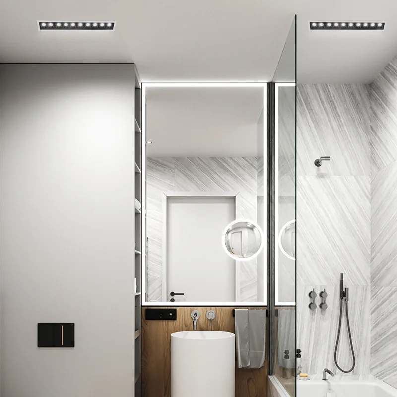 Led Recessed Linear Light with Dimming Led Trimless Square Recessed Light Frame