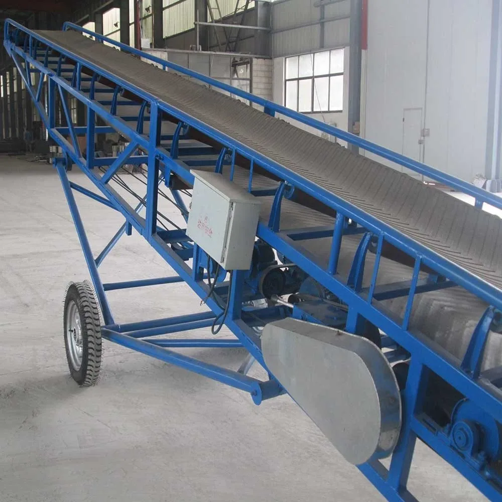 Flexible mining equipment mobile portable belt conveyor for sand gravel