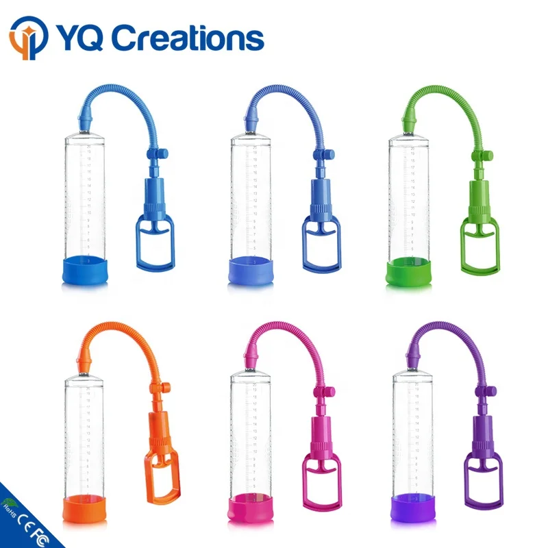 So many colors Big cock man Handsome up Plastic penis pump