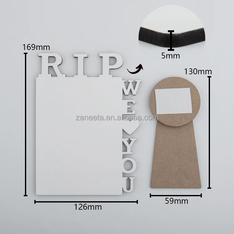 Custom Photo Frame Sublimation Blank MDF RIP Photo Frame