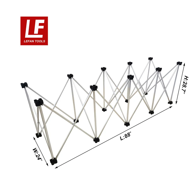 Folding Work Table Stand with 10 Support Legs