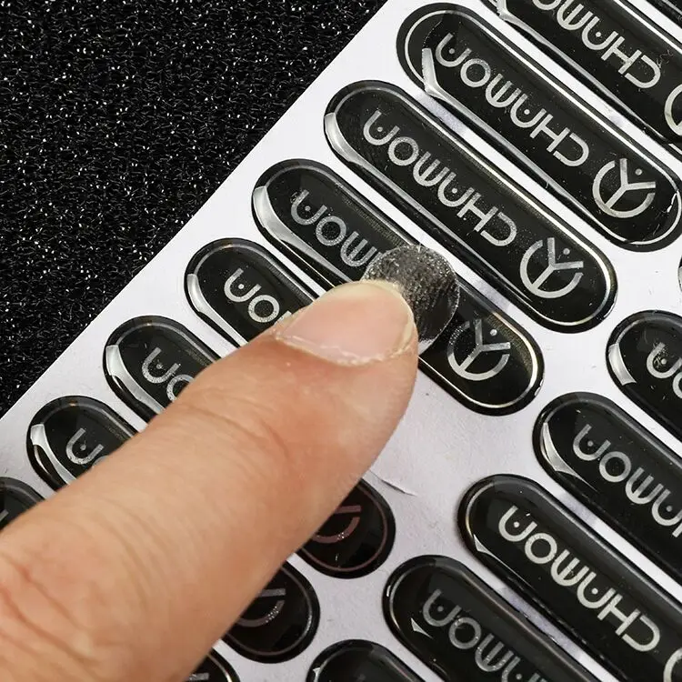 Custom Two Parts Fridge Magnet Qr Code Soft 1 Inch Round Dome Badge Reels 3D Logo Epoxy Sticker