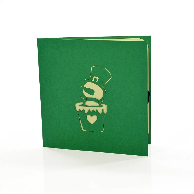 Best Selling Wholesale Price Snow Man Decoration And Gift Laser Cut Paper Greeting Cards supplier from Viet Nam