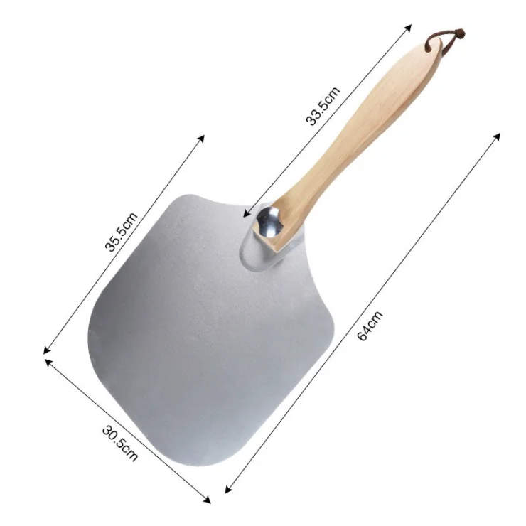  Amazon Hot Selling Foldable 12 x 14 Aluminum Alloy Blade Pizza Peel with Great