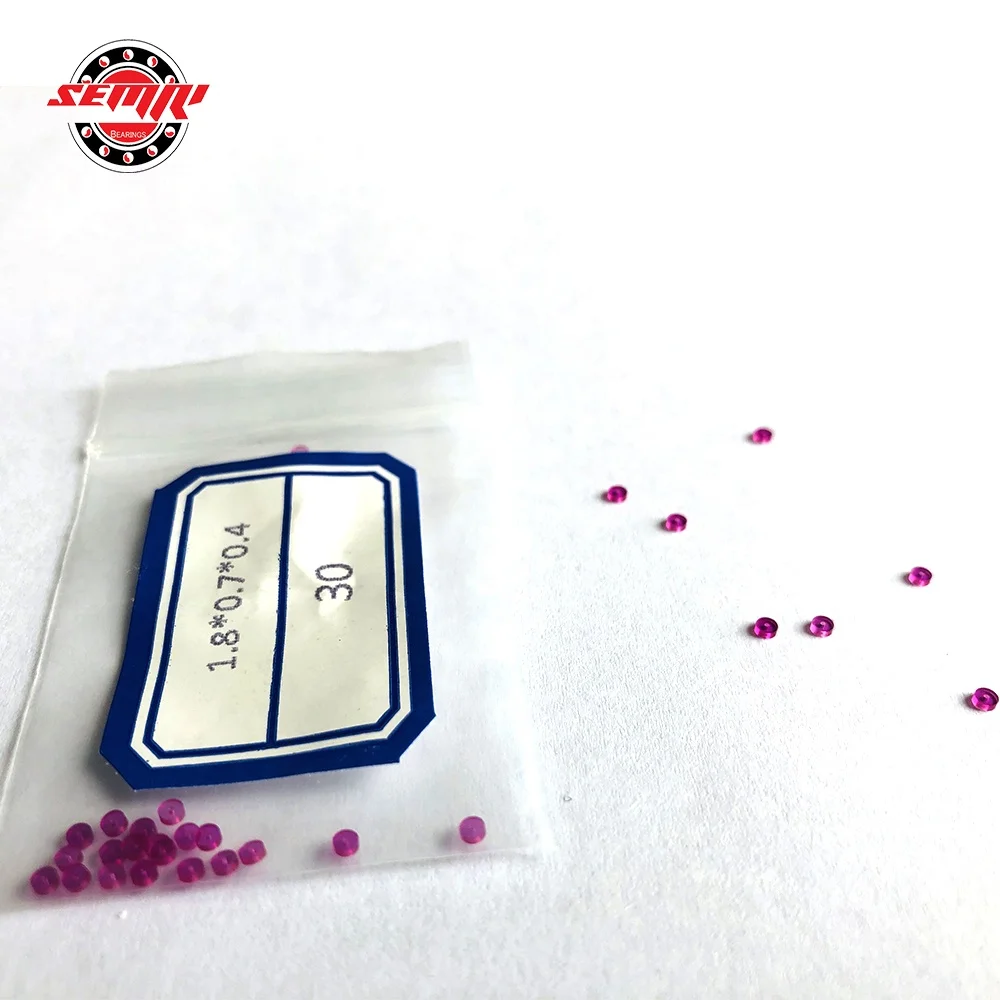 Подшипник под заказ 1,8*0,7*0,3 мм, рубиновый подшипник