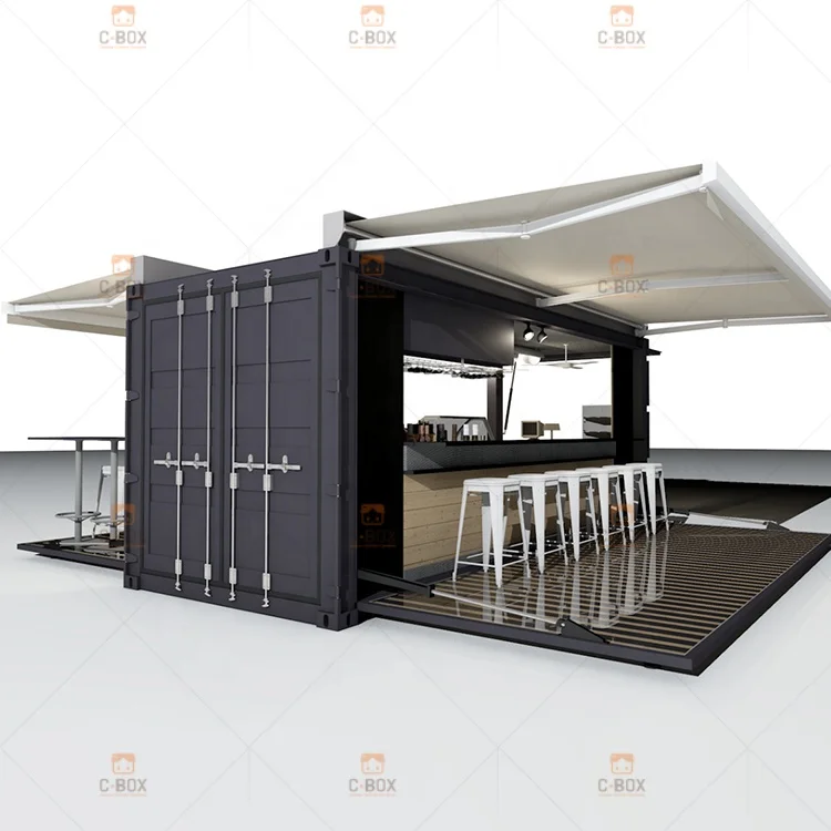 Container Coffee Shop Food Kiosk Pre Fab Cheap Prefabricated House Price For