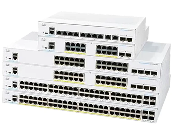 Новый бренд CBS220-24P-4G-CN 24 10/100/1000 порты 4 Gigabit SFP переключатель в наличии CBS220-24P-4G