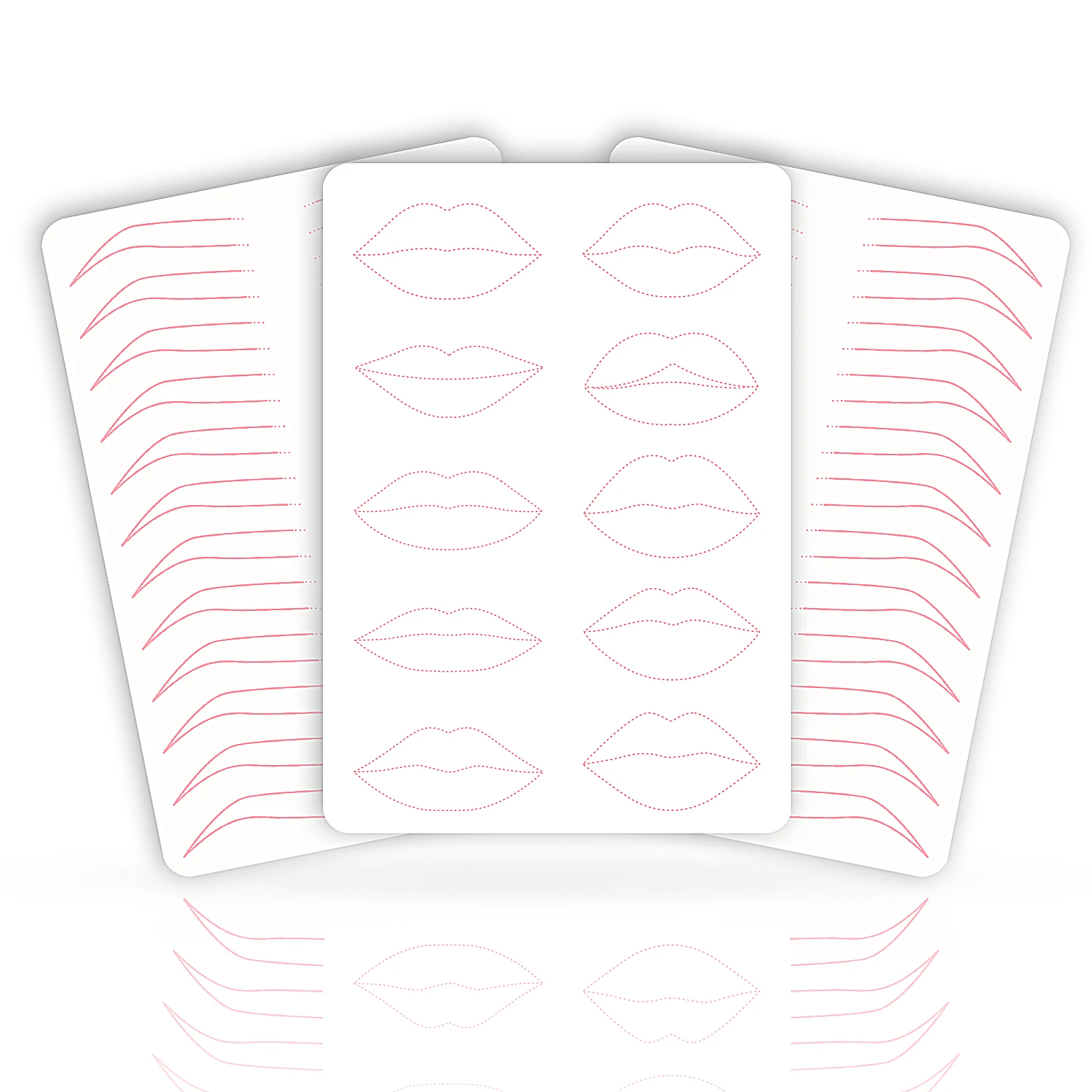 Private Label Oem Permanent Makeup Silicone Pad Lip and Eyebrow Microshading Tattoo Practice Skin Hairstroke practice pad