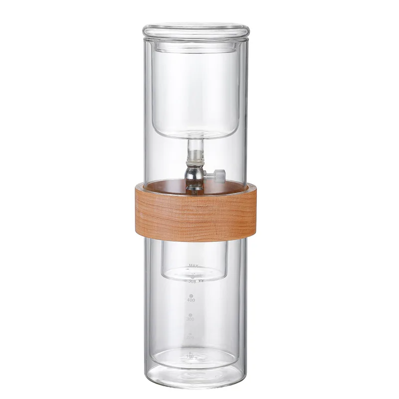 Glass cold brew double layer ice drip coffee pot set hand brewed coffee pot