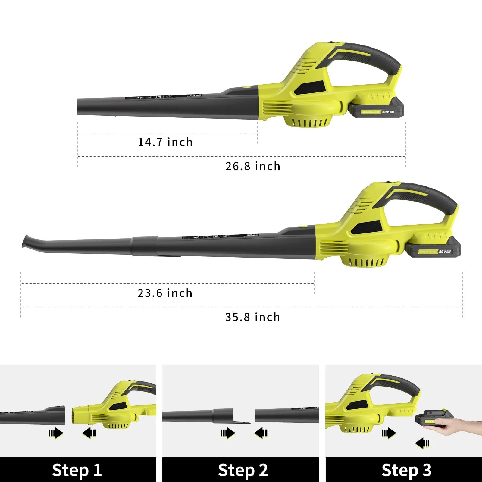 Electric Rechargeable Gardening Tools Leaf Blower 21V Garden Yard Leaf Blower Cleanup Trash Cordless Snow Blower