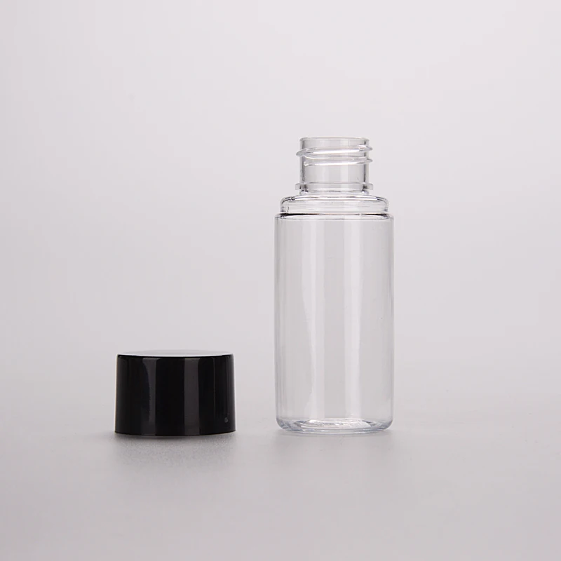 Promotional Transparent Spray Toner 2oz Pump Lotion Bottle 30ml 80ml PET Bottle Small Cosmetics Sample Bottles