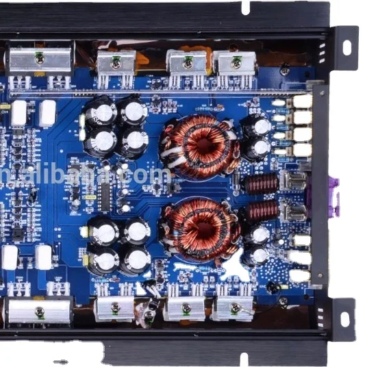 
ИК чип 4CHX120W RMS @ 4OHM Полнодиапазонный автомобильный усилитель звука, усилитель серии D для автомобиля 