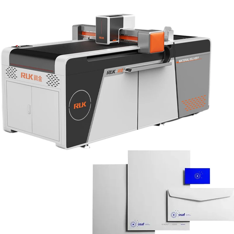 RUK pvc cutting machine vinyl cutting machine automatic flat bed die cutting machine for box