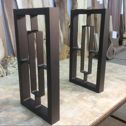 Rectangle Metal Table Legs Factory Price OED ODM Steel Table Bench Legs Wrought Iron Office Dining Furniture Legs Frame
