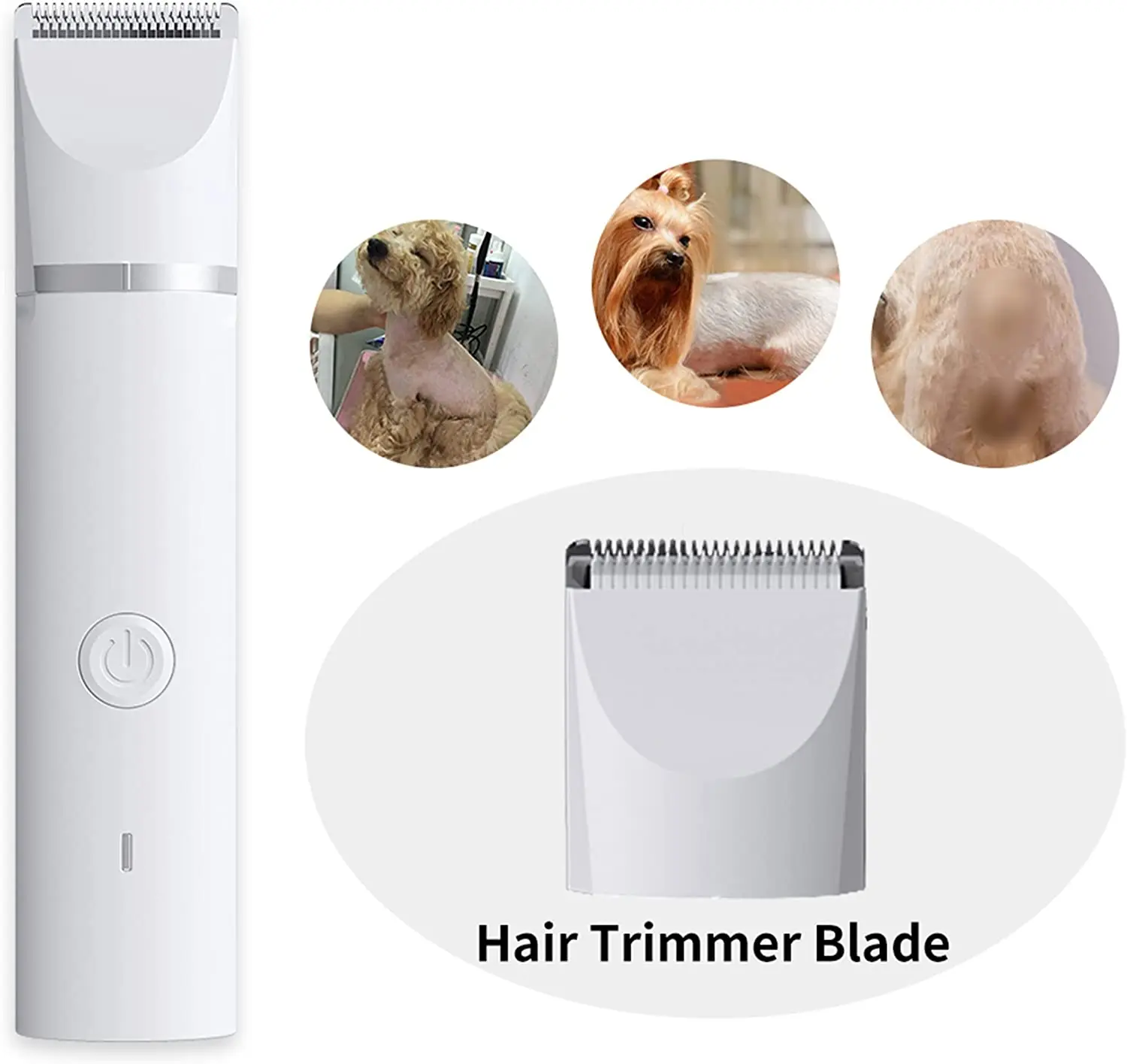 Pet Dog Hair Trimmer Animal Rechargeable Electrical Replacement Head Pet Hair Clipper for Dogs Cat Waterproof Trimmer Charge