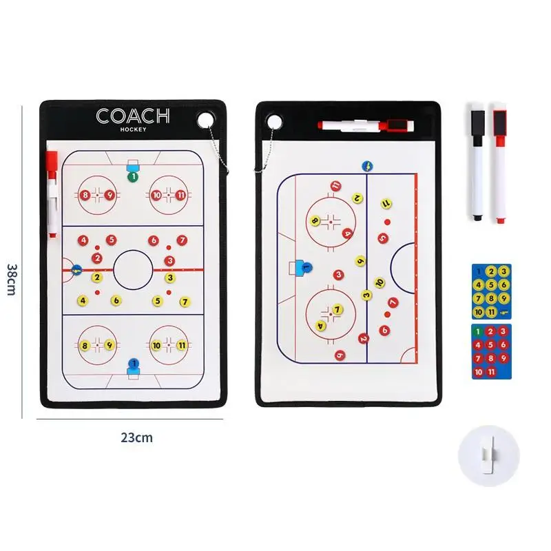 YIZHI Wholesale Soccer Tactics Board with Magnets Pen Football Volleyball Basketball Coaching Board Hockey Coaches Clipboard