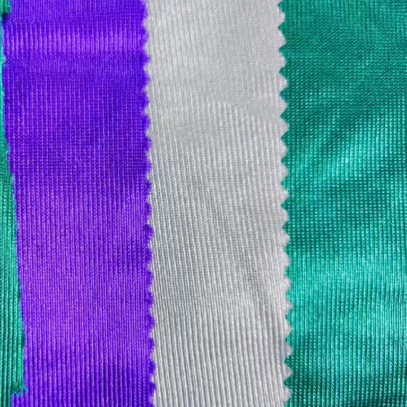 Shiny Polyester Satin Fabrics for Clothing Dresses Lining Fabric 100% Polyester Shine Liquid Satin Fabric