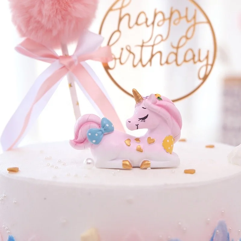 Hot Sale Birthday Cake Topper with High Quality for Wedding Decoration Wnicorn Cake Topper Cake Decoration