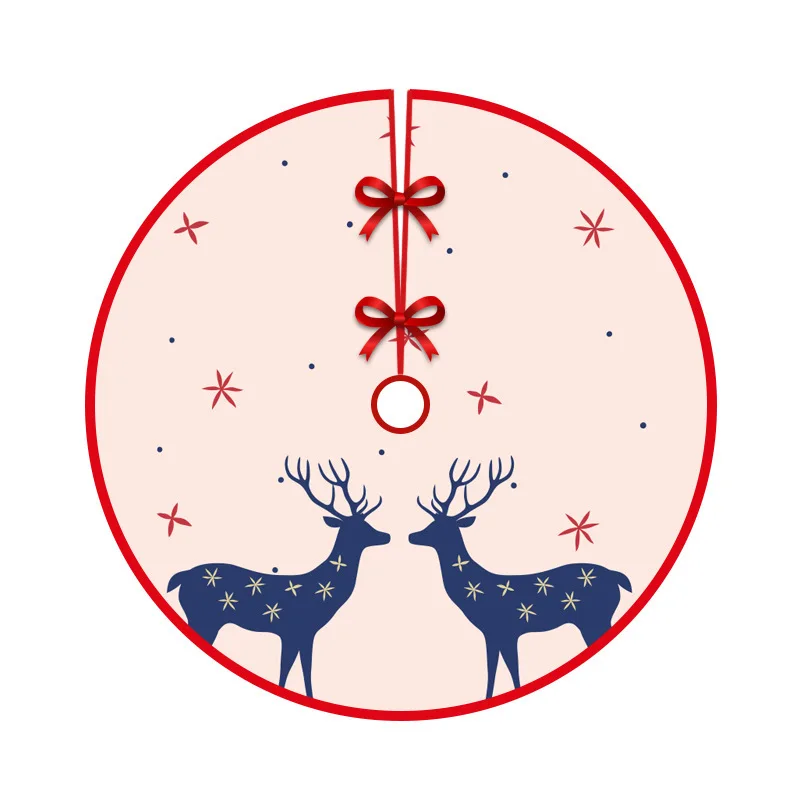 New Christmas Tree Skirt Apron Christmas Tree Carpet Ornaments Christmas Table Runner And Chair Cover For Home Decorations