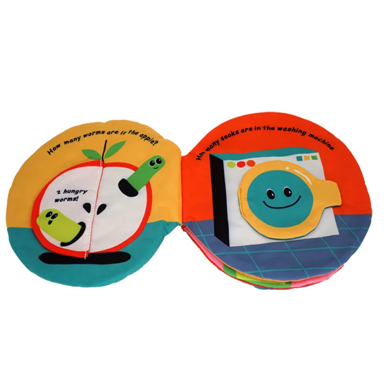 My Baby Adult Kids Print Soft Page Cover Educational Felt Finished Cloth Sensory Activity Busy Board Quiet Book Dressup Toy