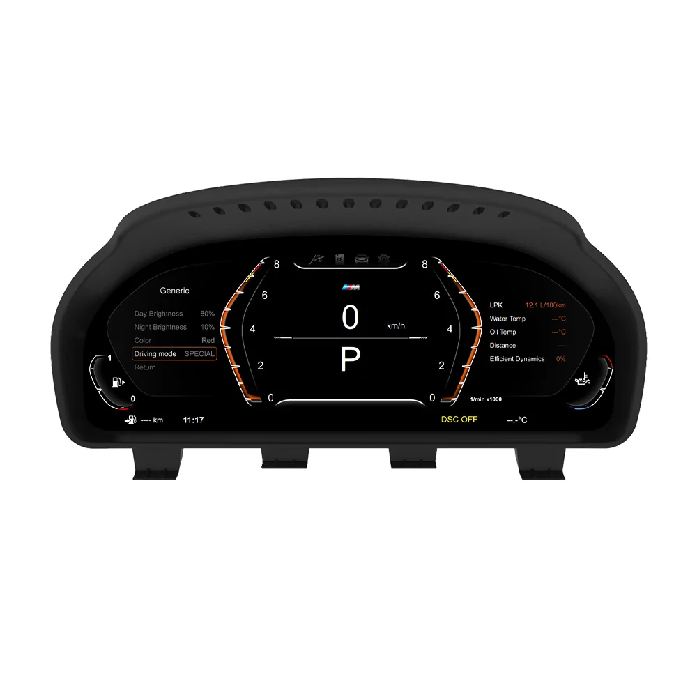 Autostereo LCD Digital Cluster For BMW 5 Series F10 F11 F12 F15 F16 F25 F26 Car Multimedia Player Dashboard Speed Meter Screen