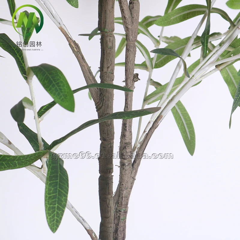 green artifical Olive tree bonsai fruits plants olive tree plants with cement pot for sale
