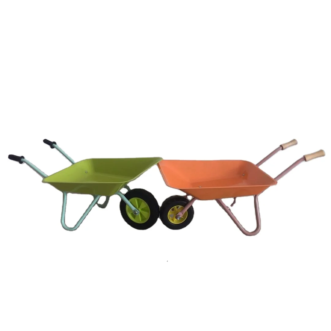 Durable Steel Garden Cart with One Wheel Modern Look