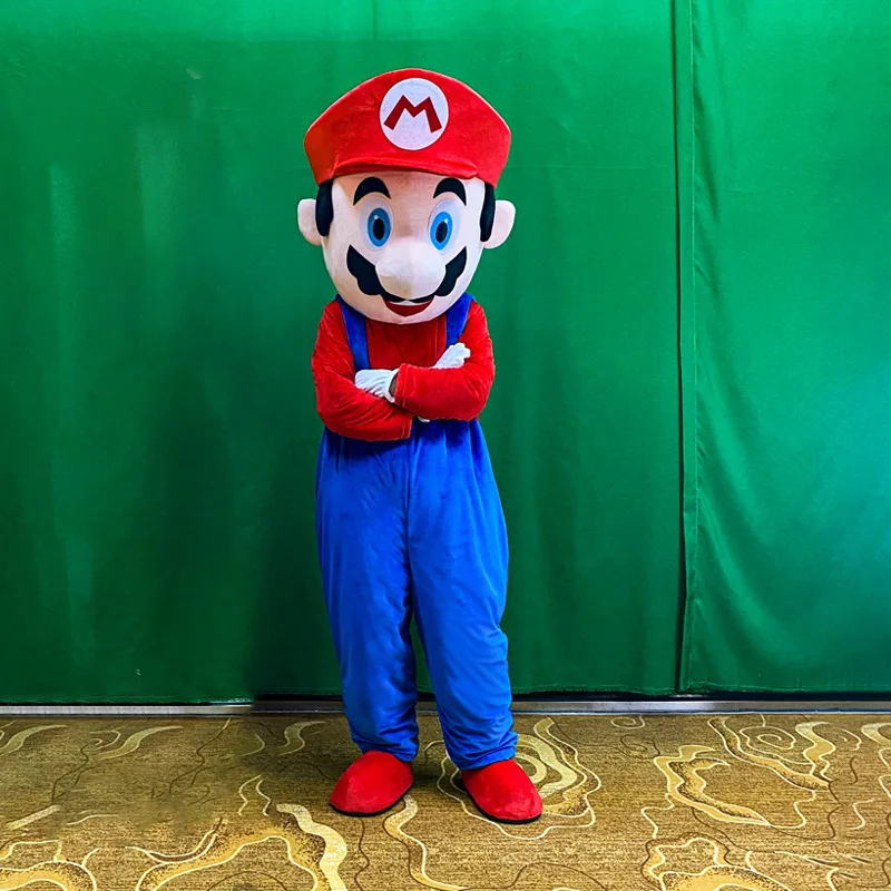 Hot Popular Super Mario Mascot Costume Cartoon Character Mario Luigi Cosplay Costumes For Adults