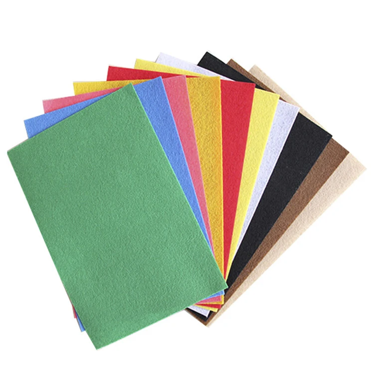 Factory Suppliers Mixed Color Diy Flowers Craft Patchwork Soft Polyester Nonwoven Felt Fabric