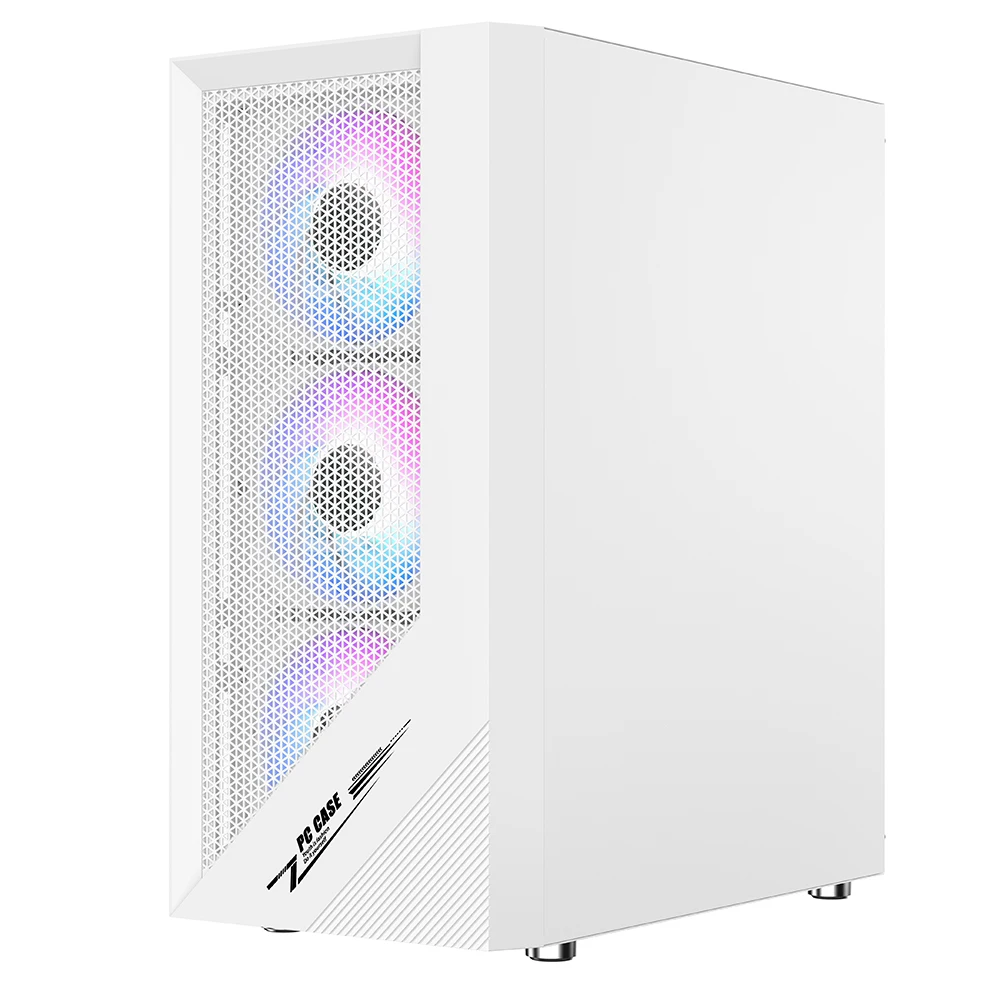 Powercase NEW design gaming pc case ATX case USB3.0 Tempered glass computer case Popular