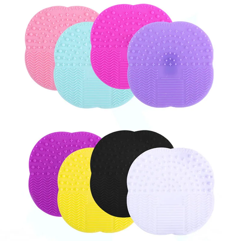 
Multifunction Makeup Brushes Cleaning Mat Scrubber Board Clean Tool Private Label Silicone Brush Cleaner 