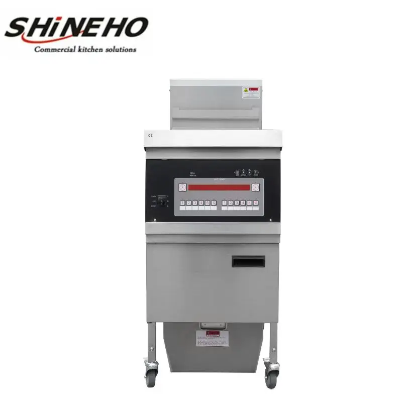 Shineho Factory Direct Sale  Fully Automated Best-selling  fast food fry kfc stainless steel potato deep fryer