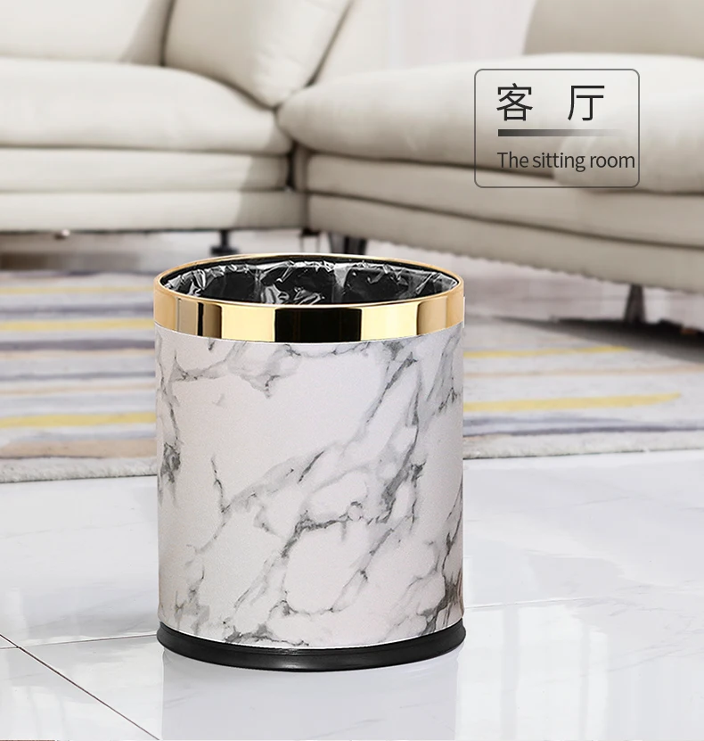 Small Trash Can Durable Garbage Can Waste Basket for Bathroom, Bedroom