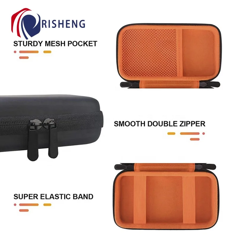 PU Carrying Hard Protective Travel Case Impact Resistant for MacBook Air Pro Charger Electronic Accessories Case Wallet