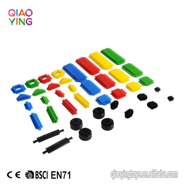 Hotsale Bristle Blocks 40 Pieces In Low Square Box