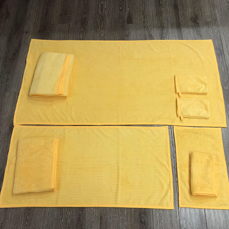 Microfiber 80% polyester 20% polyamide coral fleece hand towel coral fleece towel