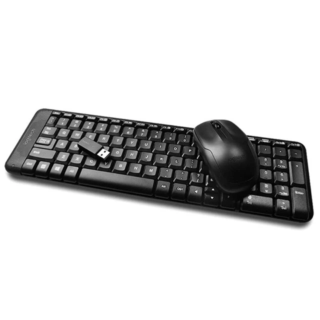 2023 New Arrival 104keys Logitech MK220 2.4ghz Super Slim Wireless Mouse and Keyboard Suit for Office And Business