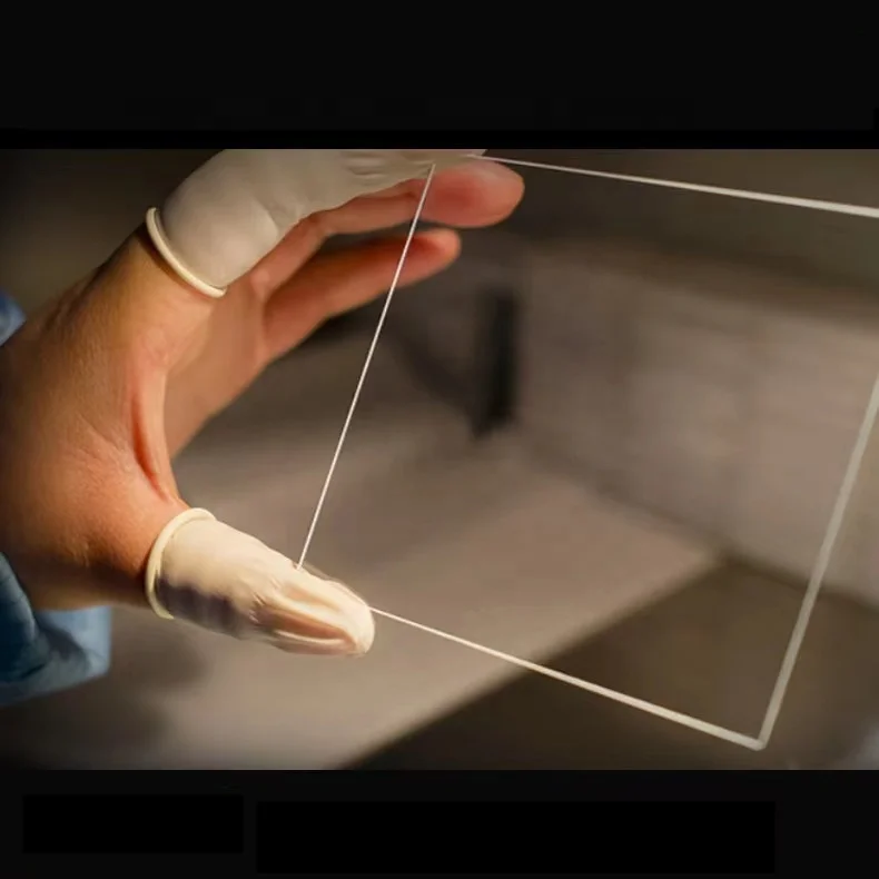 Factory Custom size 0.5mm 0.7mm 1mm ultra thin tempered glass sheet