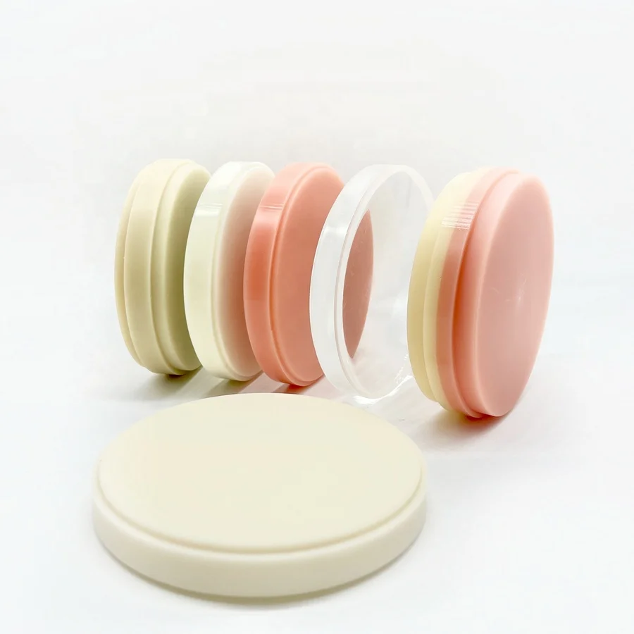 Dental lab Acetal PMMA  Flexible PMMA Disc 98mm Dental Material 10-25mm CAD CAM