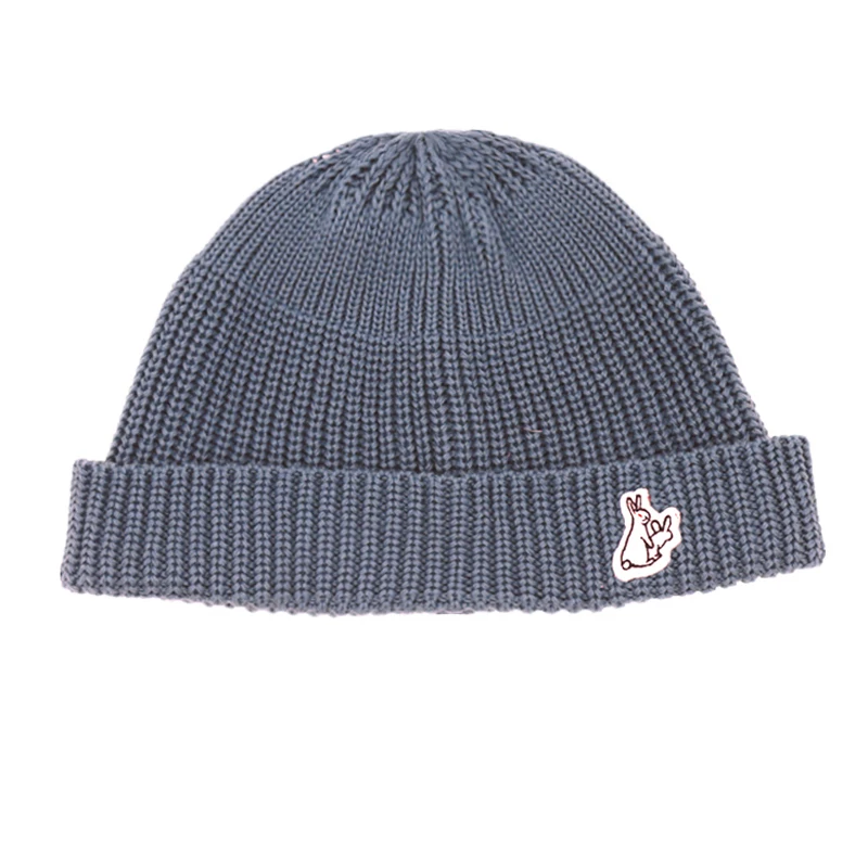 New Style Acrylic Custom Logo Knit Beanie Caps With All Kind Of Color Cotton Winter Beanie Hat with custom logo