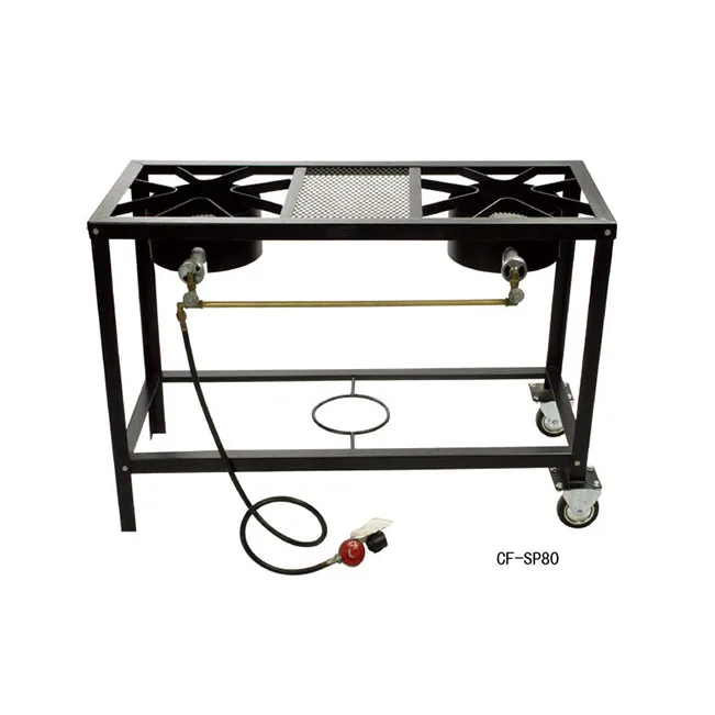 Wholesale durable picnic party star cast iron grid spacing outdoor gas stove