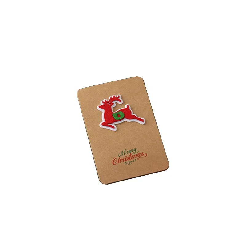 Wholesale Eco Friendly Gift Paper Card Christmas Thanksgiving Cards Santa Card