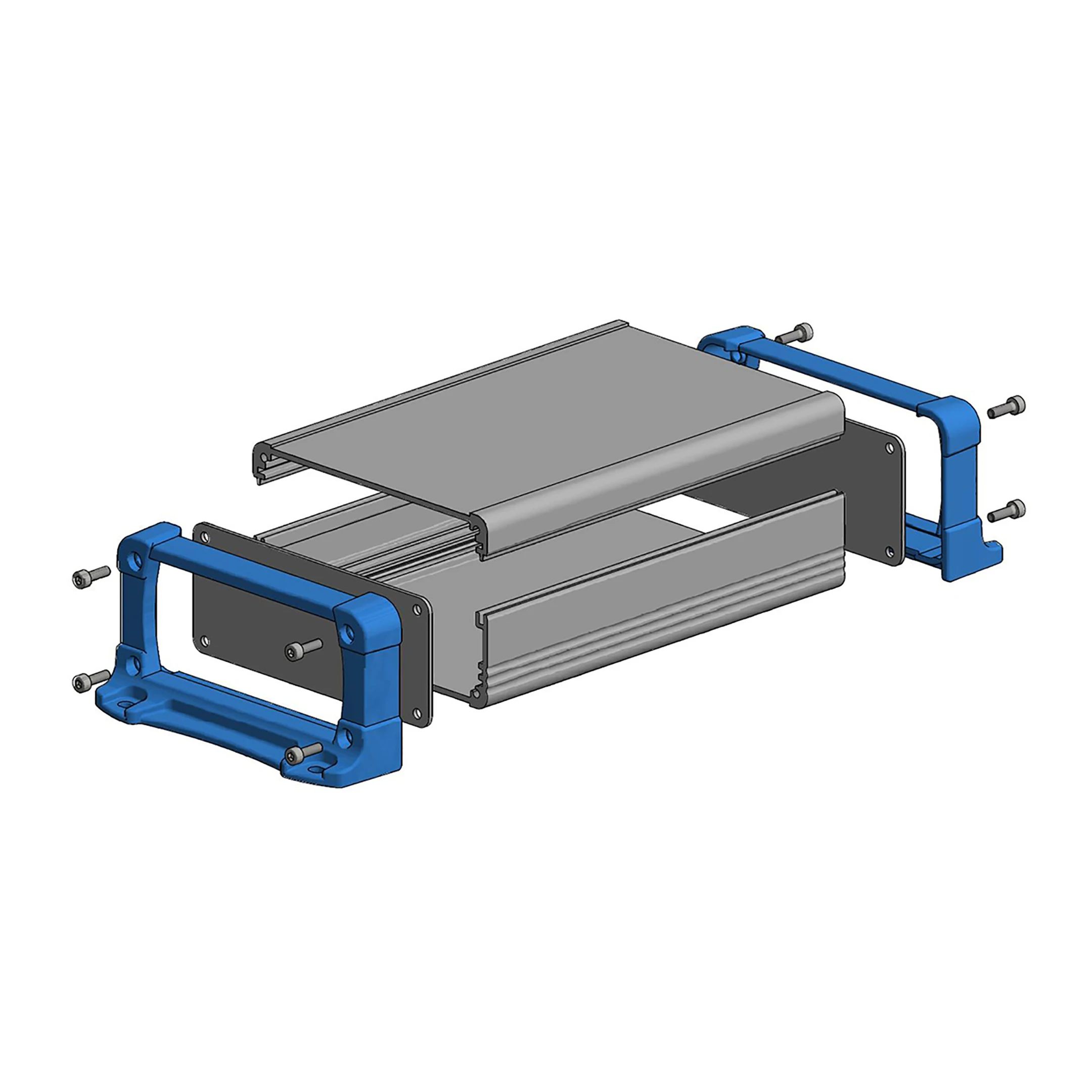 CNC customized aluminum parts shell amplifier enclosure aluminum profile for housing