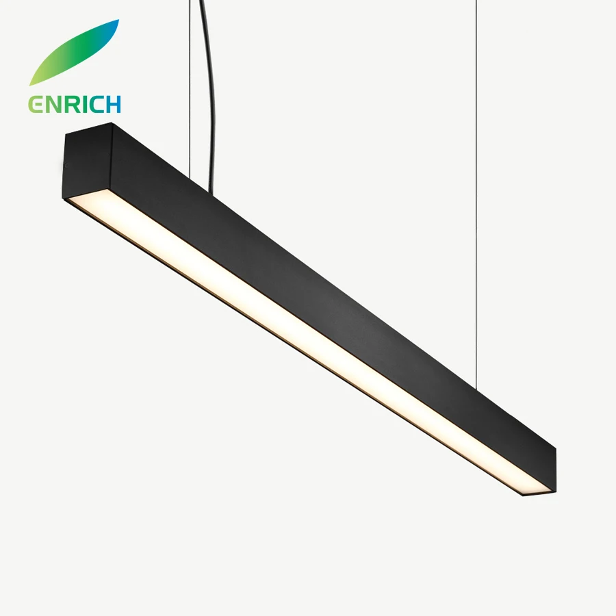 Dimmable 0-10V / Triac / DALI Dimming Suspended LED Linear Light with 0.6M 1.2M 1.8M 2.4M Linkable for Office